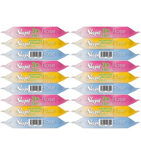 Sleepy Islak Havlu Cep Mendil 15 Yaprak (18 Li Set) Travel Pk Rose/Garden (6PK*3) 270 Yaprak