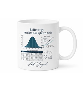 Aktüerya Uzmanına Risk Analizi İstatistik Tablosu Hediye Kupa Bardak