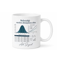 Aktüerya Uzmanına Risk Analizi İstatistik Tablosu Hediye Kupa Bardak