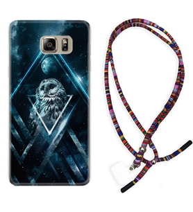 Samsung S7 Edge S20 Fe Plus Ultra S21 S22 Kılıf Boyun Asklı Rasta Silikon Old Owl 1649