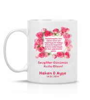 Sevgililer Gününe Özel 14 Şubat Hediyesi Çay Kahve Kupa Bardak-sev31