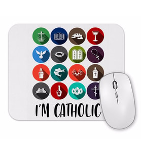 I'm Catholic Mouse Pad