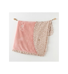 Ac26241 Little Leopard Battaniye 90x85 Pink