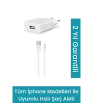 Ttec Iphone Uyumlu Şarj Aleti (İPHONE 13 - 12 - 11 - X-8-7-6 Uyumlu) 2.1a Hızlı Şarj Aleti