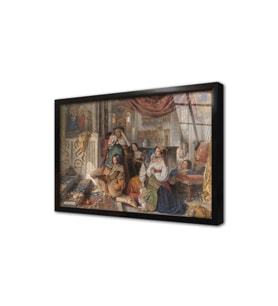 John Frederic Lewis Çerçeveli Cam Tablo