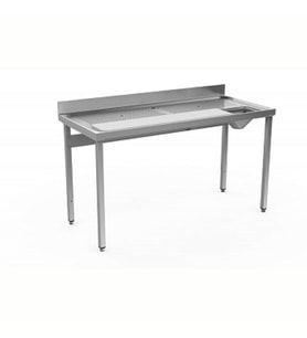 Electrolux Professional Et Ve Balık Hazırlık/yıkama Tezgahı, Delikli Ve Çıkarılabilir, Bıçak Tutacağı, Polietilen Kesme Tahtası, Drenaj, Sıyırma Hunisi, Sırtlı, 1600mm TLC1600PN