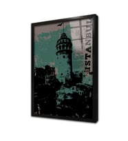 Galata Çerçeveli Cam Tablo