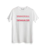 Terminatör Resim Baskılı Çocuk Beyaz Tshirt