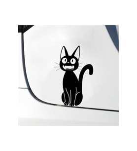 Kedi Tasarımı Çıkarılabilir Su Geçirmez Oto Sticker 2 Parça 12*18,50 Cm