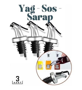 TransForMacion Şişe Tıpa Dağıtıcı Akış Seti 3'lü BiancoLilla Design 718418
