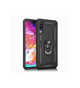 Samsung Galaxy A50 Uyumlu Kılıf Zore Vega Kapak (Siyah)