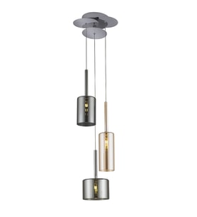 A-472-3-MIX ÜÇLÜ KARIŞIK YUVARLAK SARKIT AVİZE