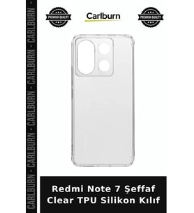 Redmi Note 7 Şeffaf Clear TPU Silikon Kılıf Telefon Örtüsü Cihaz Aksesuarı Arka Koruma