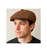 Kışlık Özel Kumaş Yünlü Peaky Blinders Model Dökümlü Unisex Yünlü Kasket Şapka