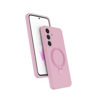 Lexroo Galaxy S25 FE Kılıf M-safe Şarj Özellikli Standlı Samara Kılıf - Pembe