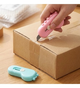Dinozor Tasarımlı 2’li Mini Makas ve Falçata Seti – Pratik Kargo Paket Açıcı Aparat (4915)