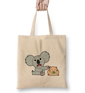 Nom Nom We Bare Bears 01 Bez Çanta Uzun Saplı