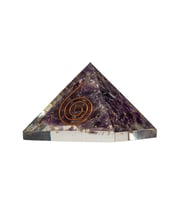 Ametist Doğal Taş Organit Piramit - 3cm (Karışık)