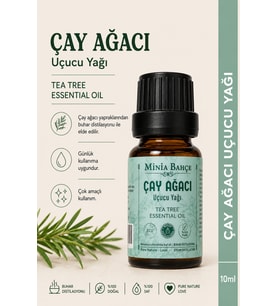 ÇayAğacı Uçucu Yağı – 10 ml Saf ve Katkısız Bitkisel Uçucu Yağ