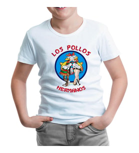 Los Pollos Hermanos Beyaz Çocuk Tshirt