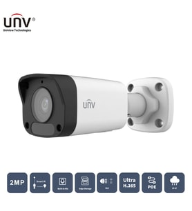 Nif Bilişim Uniview IPC2122LB-ASF28K-A 2mp 2.8mm Sabit Lens Dahili Sesli H.265+ IR Dış Ortam IP Kamera