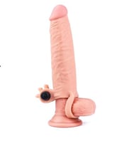 River World 19 cm Uzunluğunda 3 cm Dolgusu Olan Gerçekçi Uzatılabilen Titreşimli Pe nis Kılfı