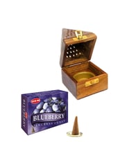 Konik Tütsü Yakma Kutusu Blueberry Cones (Çok Renkli-Multı)