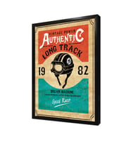 Vintage Retro Çerçeveli Mdf Tablo