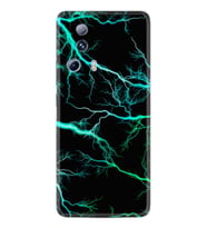 Xiaomi Mi 13 Lite Kılıf Silikon Desen Özel Seri Green Thunder 1693
