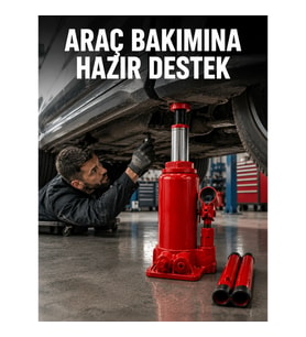 Mey İthalat® 2 Ton Hidrolik Kaldırma Gücü ile Güvenli Araç Desteği