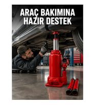 Mey İthalat® 2 Ton Hidrolik Kaldırma Gücü ile Güvenli Araç Desteği