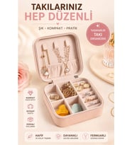 Şık Seyahat Takı Organizeri, Kolye, Yüzük ve Küpe Düzenleyici