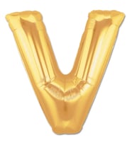V Harf Folyo Balon Altın Renk  40 inç