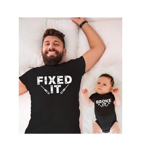 Fixed Broke Baba Oğul Kız (TEK ÜRÜN FİYATIDIR KOMBİN YAPMAK İÇİN EN AZ 2 ADET SEPETE EKLEYİNİZ)