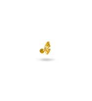 Cerrahi Çelik Taşlı Kelebek Piercing (Gold)