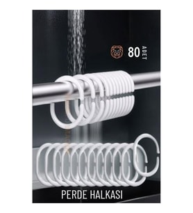 ModaCar  80 ADET Banyo Perde Halkaları   718033