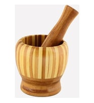Lüx Bambu Havan Büyük Boy Havan 11cm