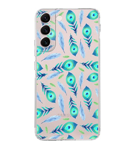 PrintiFy Samsung Galaxy S22 Plus ile Uyumlu Nazar Boncuğu 3  Kamera Korumalı Şeffaf Silikon Kılıf