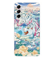 Samsung Galaxy S22 Uyumlu Kaplan Tasarımlı Şeffaf Telefon Kılıfı
