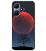 İnfinix Hot 30i Kılıf HD Desen Baskılı Kılıf - Kanlı Ay