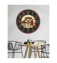 Retro Tasarımlı Duvar Saati 35X35 CM (Karışık)