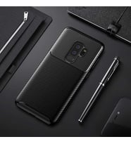 Samsung Galaxy S9 Plus Kılıf Esnek Soft Karbon Tasarım Legion Serisi (Siyah)