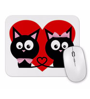 Kedicikler Kalp Cats Kedi Mouse Pad.jpg