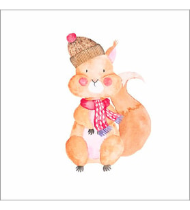 Sevimli Tavşan Sticker Duvar Sticker 25x25 CM