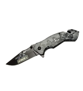 4 23 6 Swat Kurtarma / Kamp 20Cm - Yarı Otomatik, Kemerlikli, Cam Kırma İp Kesme Aparatlı