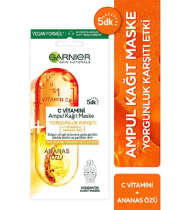 Garnier C Vitamini Ampul Kağıt Maske