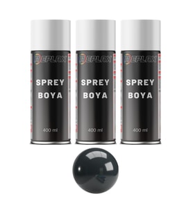 3 Adet Ral 7016 Mat Antrasit Gri Sprey Boya 400 Ml.