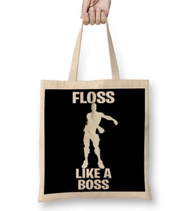 Floss Lıke A Boss Bez Çanta Uzun Saplı