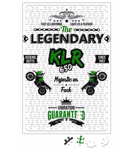 Kawasaki KLR650 Off Road Puzzle 240 Parça Yapboz