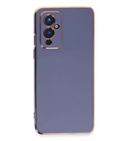One Plus 9 Kılıf Volet Silikon - Mavi